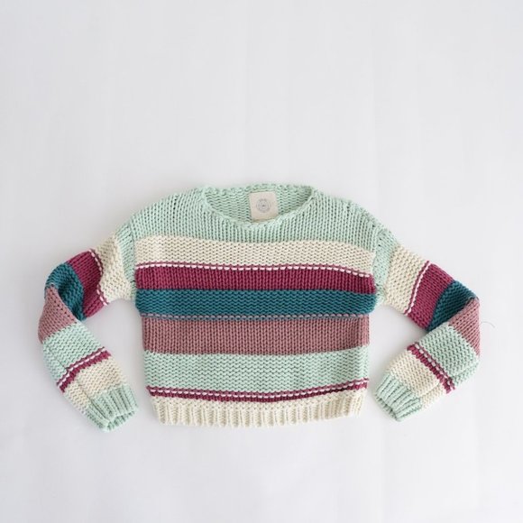 Urban Outfitters Crewneck Chunky Knit Striped Sweater - Picture 1 of 6